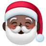 Santa Claus: Dark Skin Tone Emoji 🎅🏿 image - Samsung style