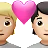 Couple With Heart: Person, Person, Medium-Light Skin Tone, Light Skin Tone