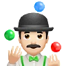 Man Juggling: Light Skin Tone Emoji 🤹🏻‍♂️ image - Apple style