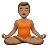 Man In Lotus Position: Medium Skin Tone