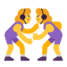 Women Wrestling Emoji 🤼‍♀️ image - Microsoft Classic 2D style