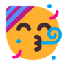Visage avec corne et chapeau de fête Emoji 🥳 image - Microsoft Classic 2D style