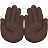 Palms Up Together: Dark Skin Tone