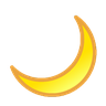 Crescent Moon Emoji 🌙 image - SoftBank style