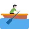 Man Rowing Boat: Light Skin Tone Emoji 🚣🏻‍♂️ image - Twitter / X (Twemoji) style