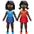 Women Holding Hands: Dark Skin Tone