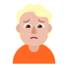 Person Frowning: Medium-Light Skin Tone Emoji 🙍🏼 image - Microsoft Classic 2D style