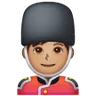 Man Guard: Medium Skin Tone Emoji 💂🏽‍♂️ image - Samsung style