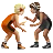 People Wrestling: Medium-Light Skin Tone, Medium Skin Tone