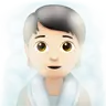 Person In Steamy Room: Light Skin Tone Emoji 🧖🏻 image - Apple style