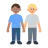 Men Holding Hands: Medium Skin Tone, Medium-Light Skin Tone