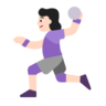 Woman Playing Handball: Light Skin Tone Emoji 🤾🏻‍♀️ image - Microsoft Classic 2D style