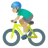 Man Biking: Medium-Light Skin Tone