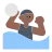 Person Playing Water Polo: Medium-Dark Skin Tone