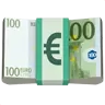 Billet de banque avec symbole euro