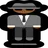 Person In Suit Levitating: Medium-Dark Skin Tone