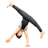 Person Cartwheeling: Light Skin Tone