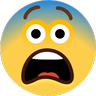 Emoji Félelmetes arc 😨 image - Skype style
