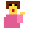 Woman Tipping Hand Emoji 💁‍♀️ image - SerenityOS style