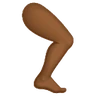 Leg: Medium-Dark Skin Tone Emoji 🦵🏾 image - Huawei Harmony OS style