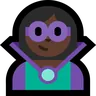 Supervillain: Dark Skin Tone Emoji 🦹🏿 image - Microsoft Windows 10 Segoe UI Emoji style