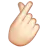 Hand With Index Finger And Thumb Crossed: Light Skin Tone