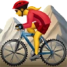 Woman Mountain Biking Emoji 🚵‍♀️ image - Apple style