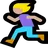 Woman Running: Medium-Light Skin Tone