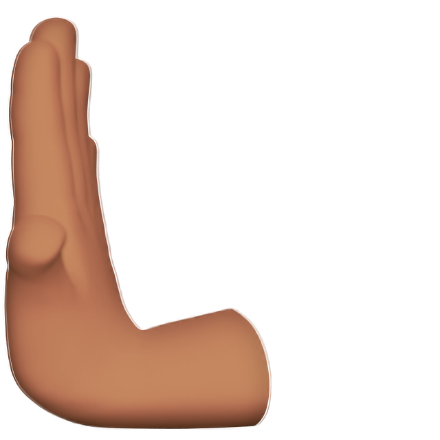 Leftwards Pushing Hand: Medium Skin Tone