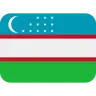 Flag: Uzbekistan Emoji 🇺🇿 image - Twitter / X (Twemoji) style