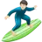 Man Surfing: Light Skin Tone