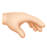 Palm Down Hand: Light Skin Tone Emoji 🫳🏻 image - Huawei Harmony OS style