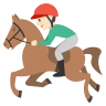 Horse Racing: Light Skin Tone Emoji 🏇🏻 image - EmojiTwo style