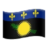 Flag: Guadeloupe Emoji 🇬🇵 image - Apple style