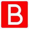 负平方拉丁大写字母B Emoji 🅱 image - Docomo style