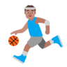 Man Bouncing Ball: Medium Skin Tone Emoji ⛹🏽‍♂️ image - Microsoft Classic 2D style