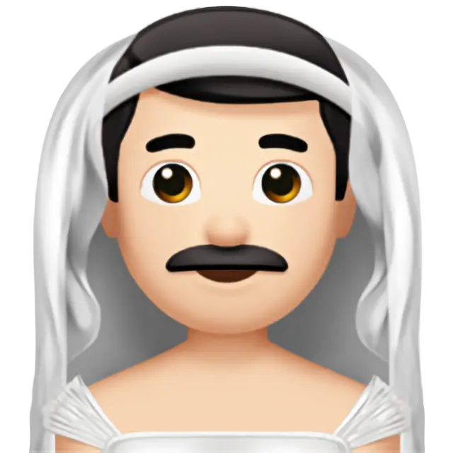 Man With Veil: Light Skin Tone