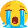 Cara de llanto fuerte Emoji 😭 image - Facebook Messenger (2016) style