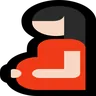 Pregnant Woman: Light Skin Tone Emoji 🤰🏻 image - Microsoft Windows 10 Segoe UI Emoji style