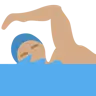 Man Swimming: Medium Skin Tone Emoji 🏊🏽‍♂️ image - Twitter / X (Twemoji) style