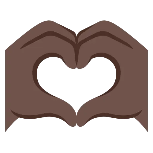 🫶🏿 - Heart Hands: Dark Skin Tone Emoji meaning, copy and paste emoticon ...