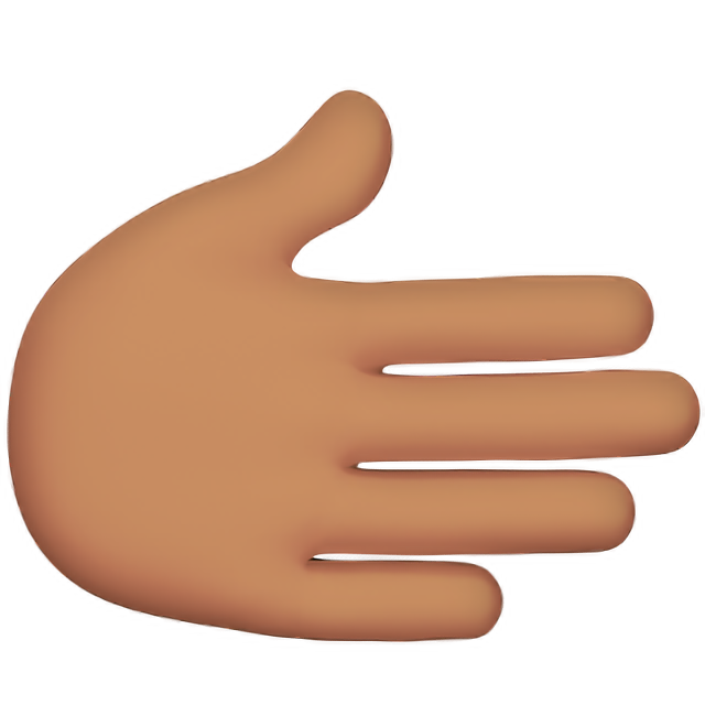 Rightwards Hand: Medium Skin Tone