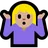 Person Shrugging: Medium-Light Skin Tone