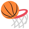 บาสเก็ตบอลและห่วง Emoji 🏀 image - EmojiTwo style