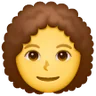 Woman: Curly Hair Emoji 👩‍🦱 image - Samsung style