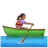 Woman Rowing Boat: Medium-Dark Skin Tone