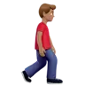 Man Walking Facing Right: Medium Skin Tone Emoji 🚶🏽‍♂️‍➡️ image - Apple style
