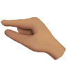 Pinching Hand: Medium Skin Tone Emoji 🤏🏽 image - Apple style