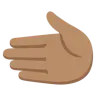 Leftwards Hand: Medium Skin Tone Emoji 🫲🏽 image - Google Noto Color style