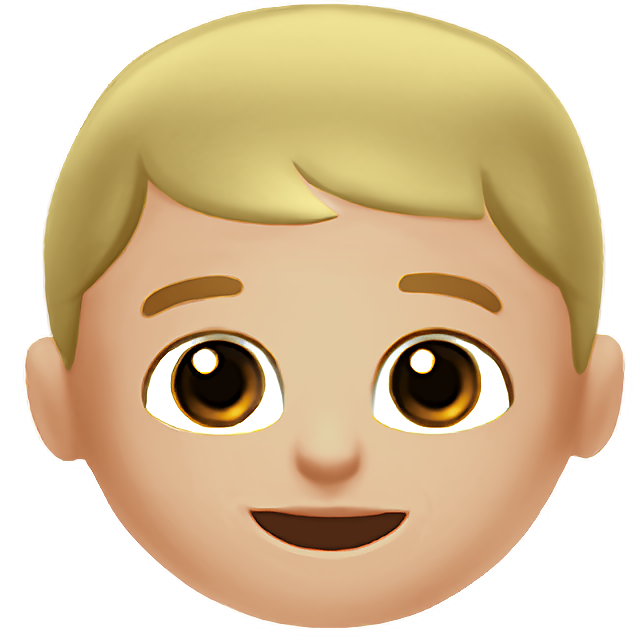 Boy: Medium-Light Skin Tone